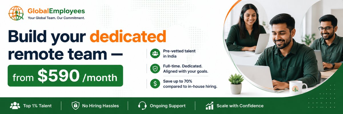 Build your dedicated remote team with GlobalEmployees