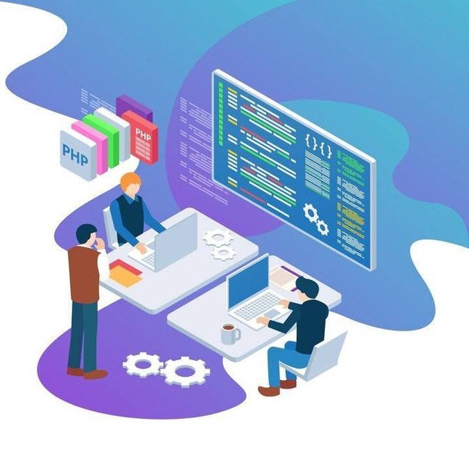 PHP Developer illustration